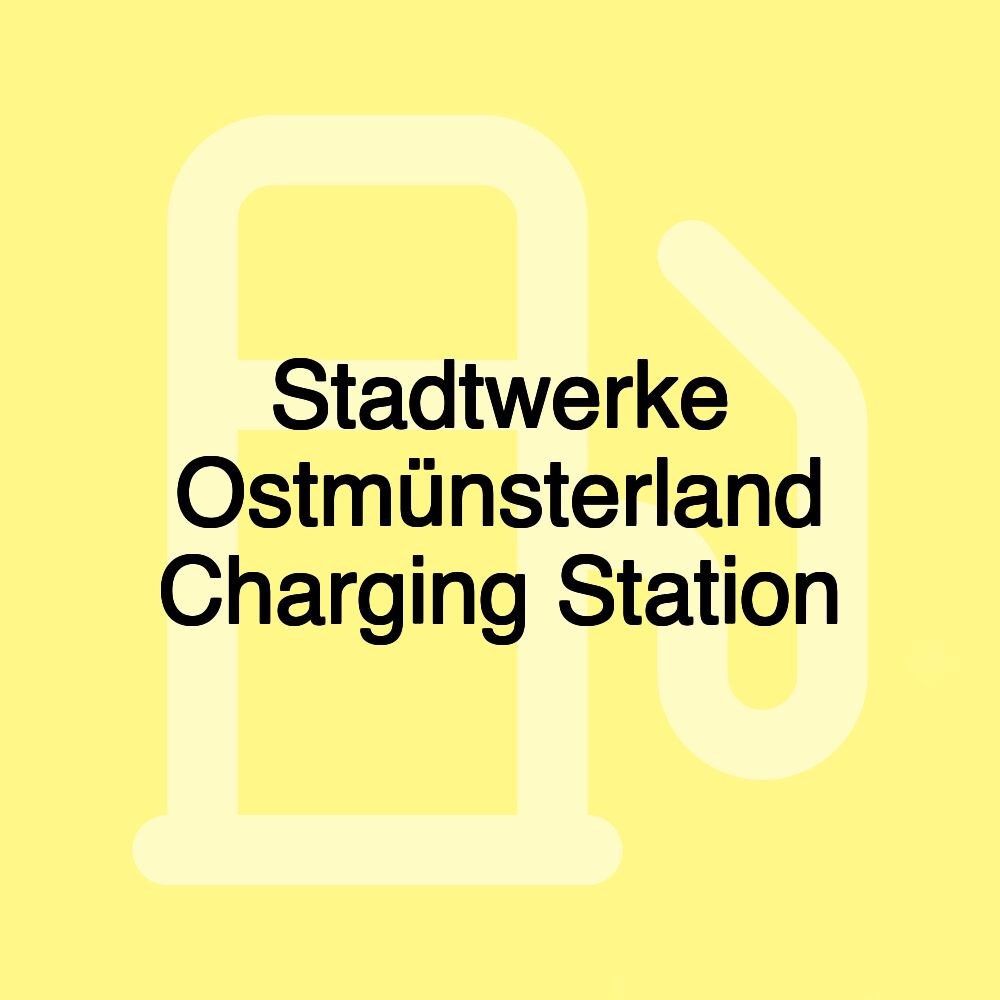 Stadtwerke Ostmünsterland Charging Station