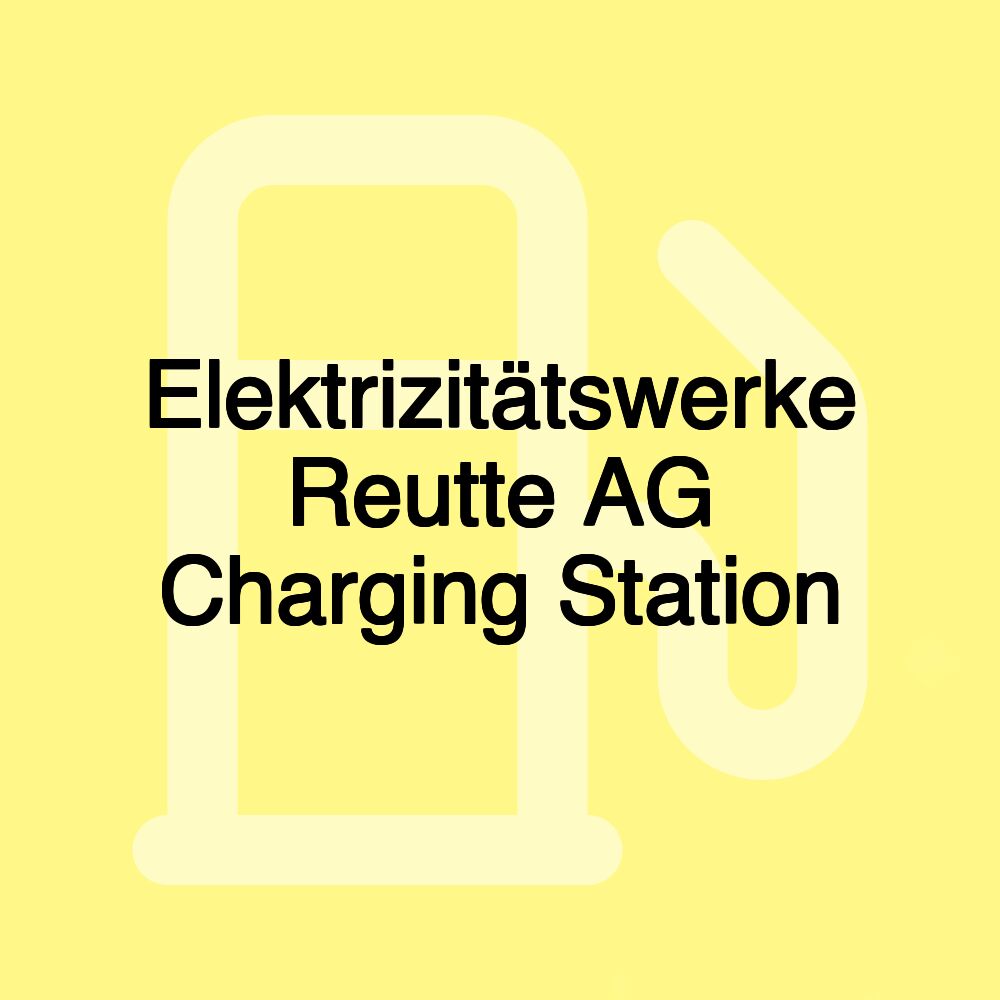 Elektrizitätswerke Reutte AG Charging Station