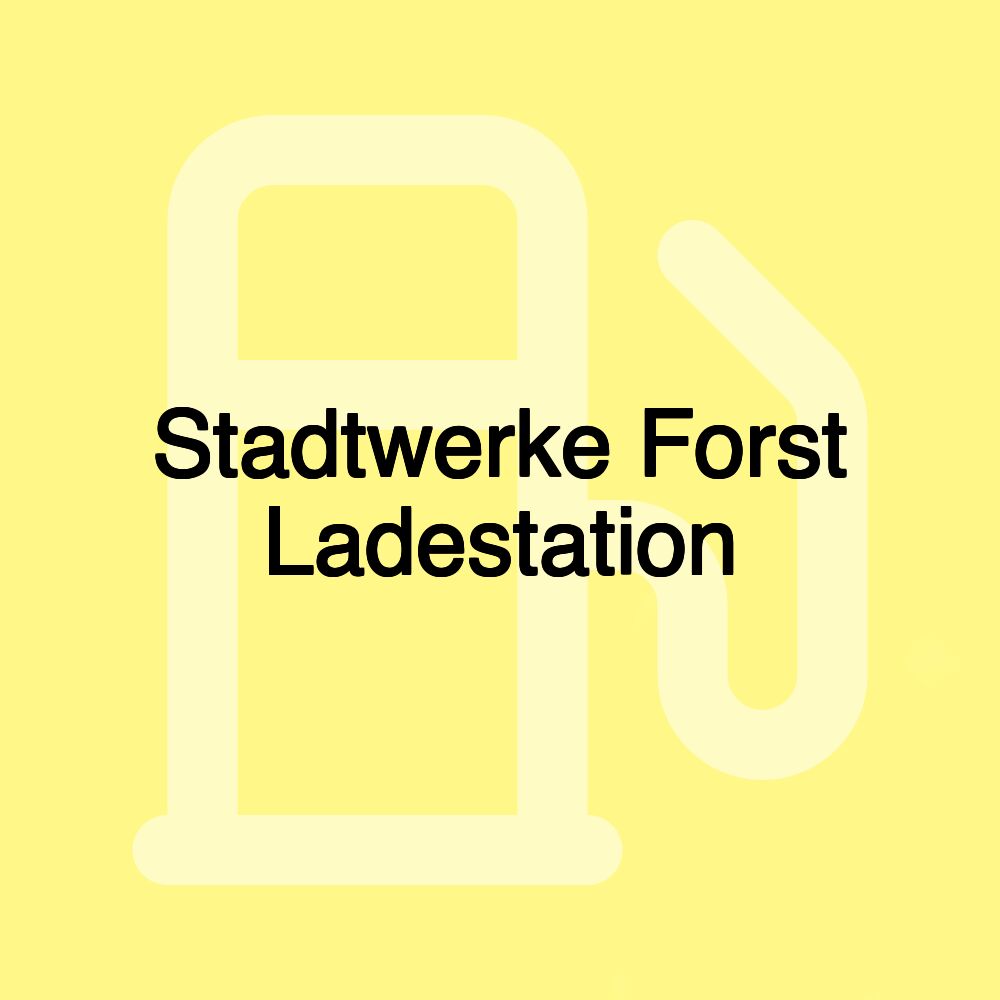 Stadtwerke Forst Ladestation