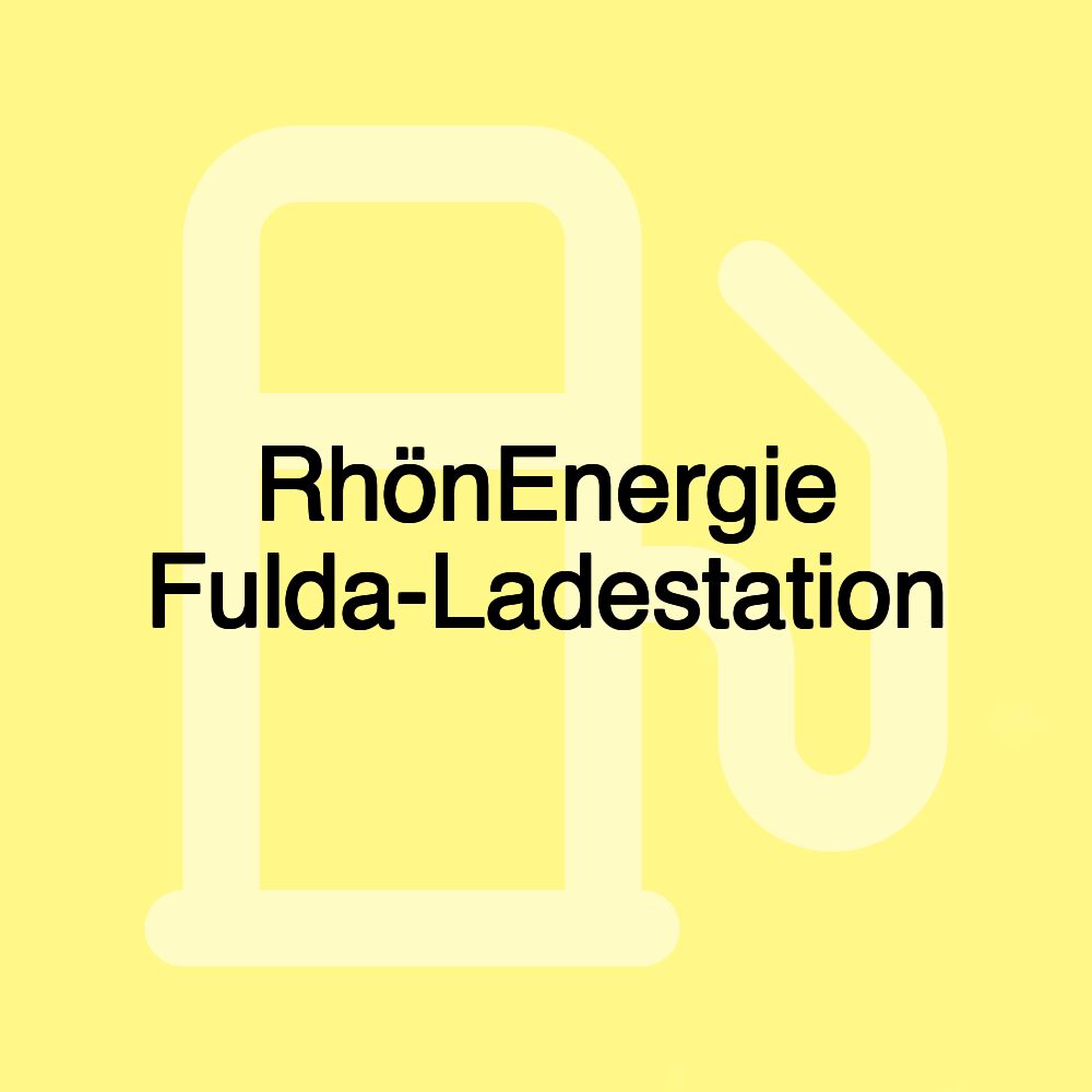 RhönEnergie Fulda-Ladestation