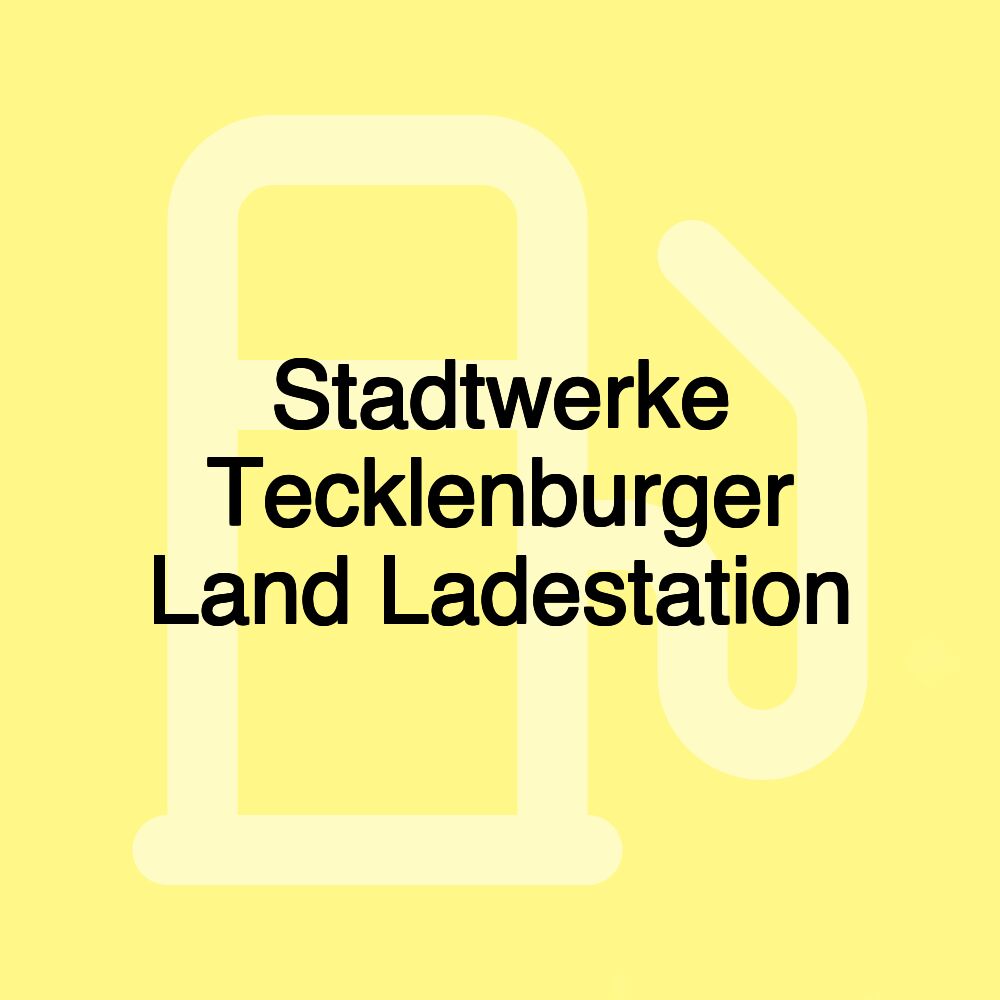 Stadtwerke Tecklenburger Land Ladestation