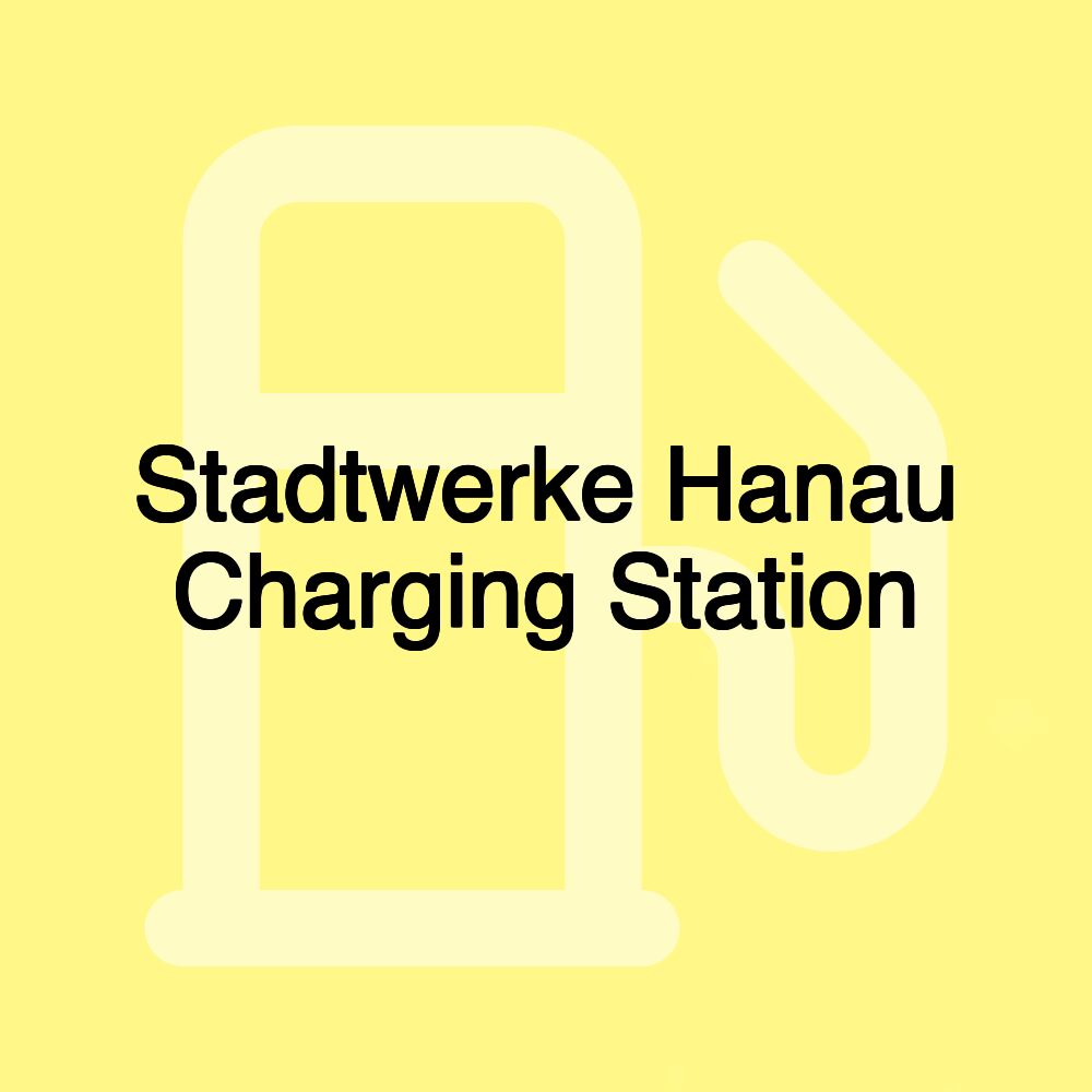 Stadtwerke Hanau Charging Station