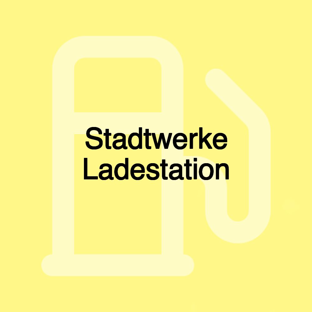 Stadtwerke Ladestation