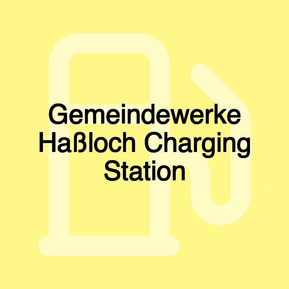 Gemeindewerke Haßloch Charging Station