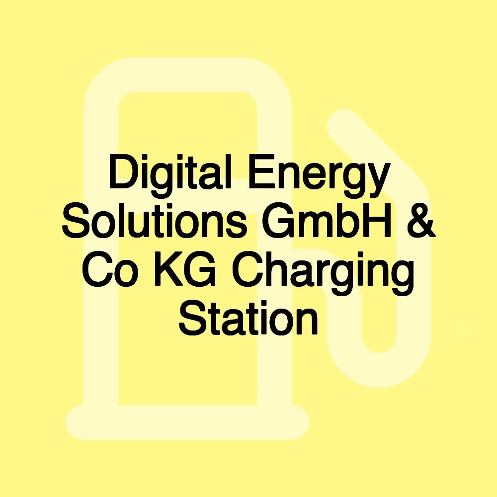 Digital Energy Solutions GmbH & Co KG Charging Station