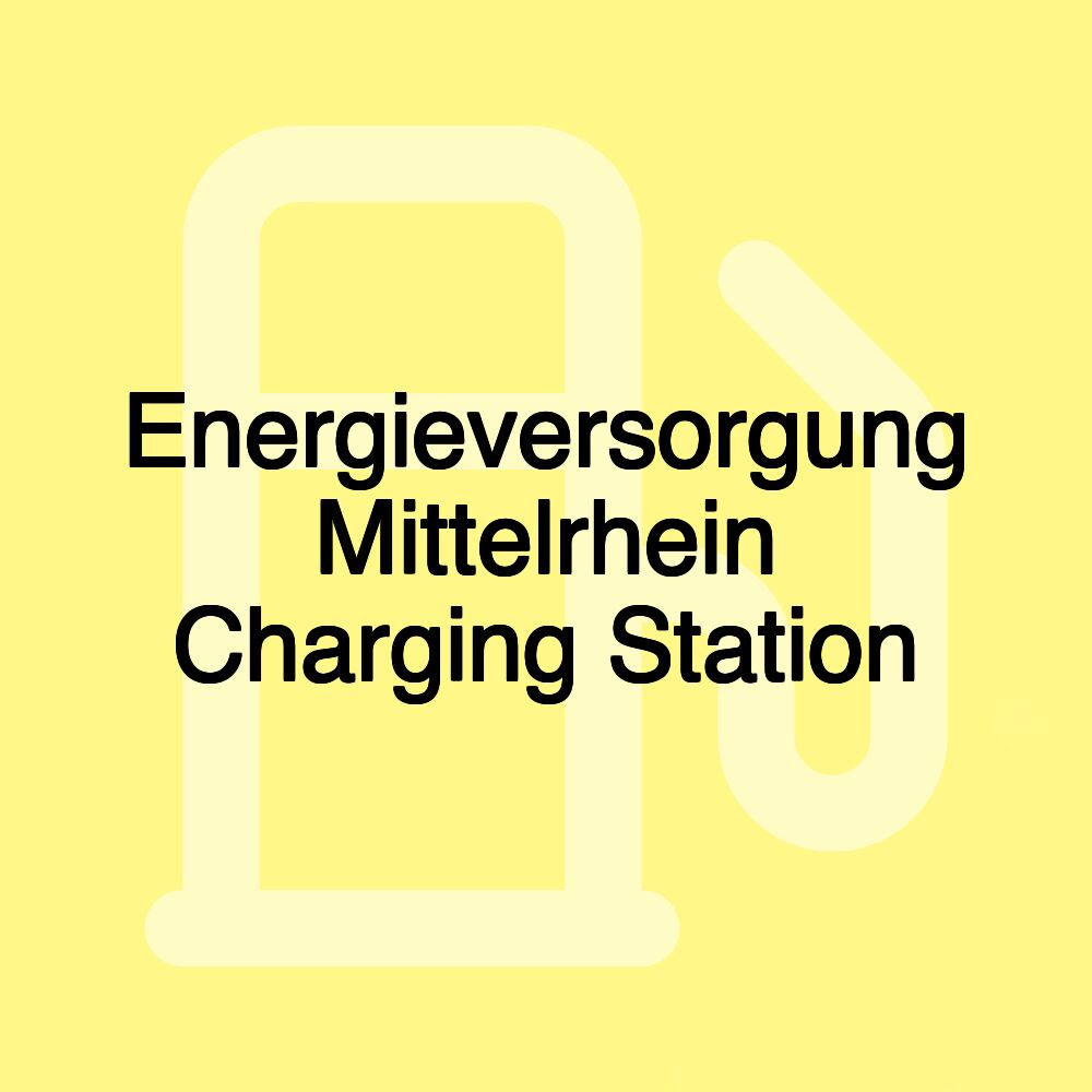 Energieversorgung Mittelrhein Charging Station