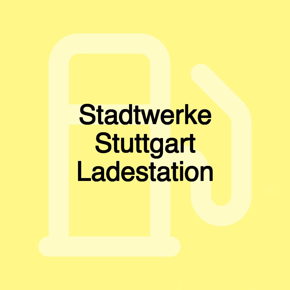 Stadtwerke Stuttgart Ladestation