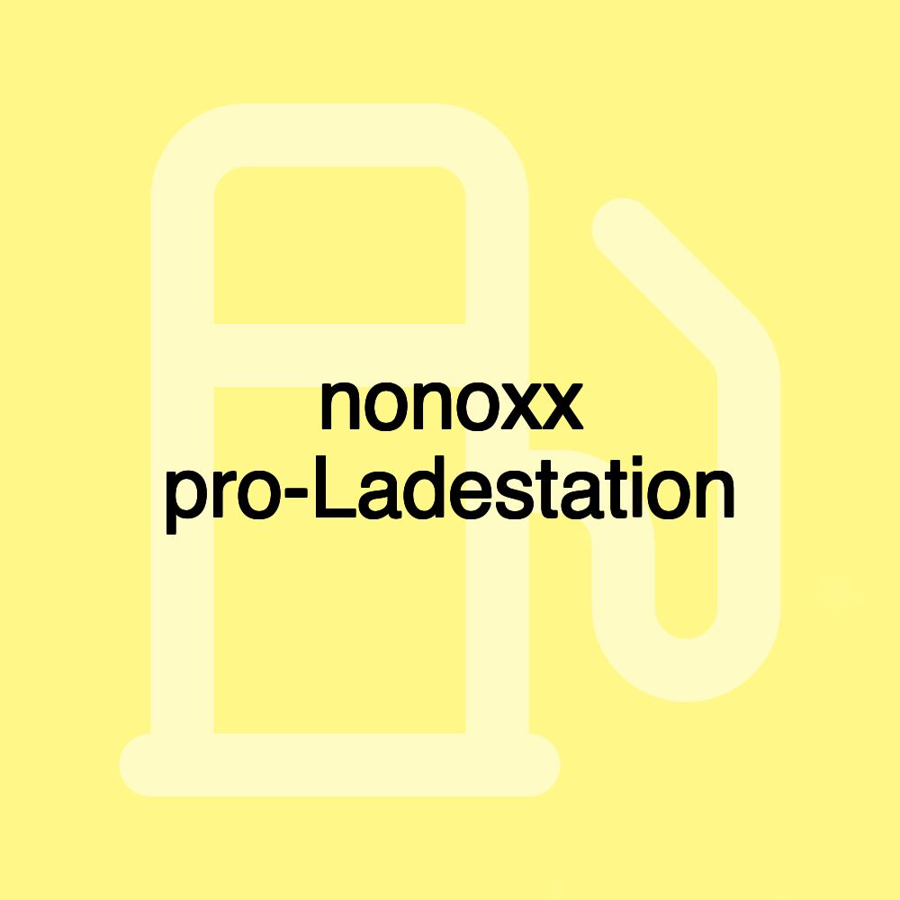 nonoxx pro-Ladestation