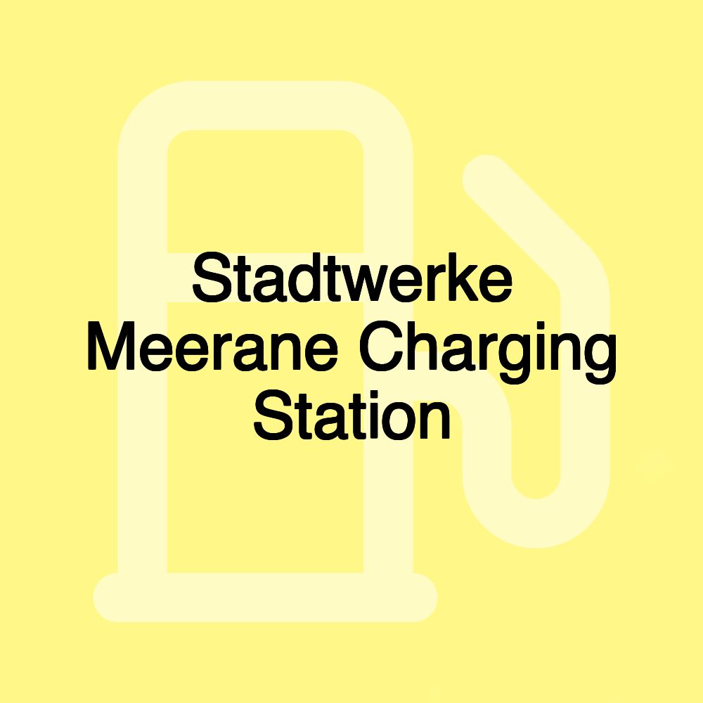 Stadtwerke Meerane Charging Station