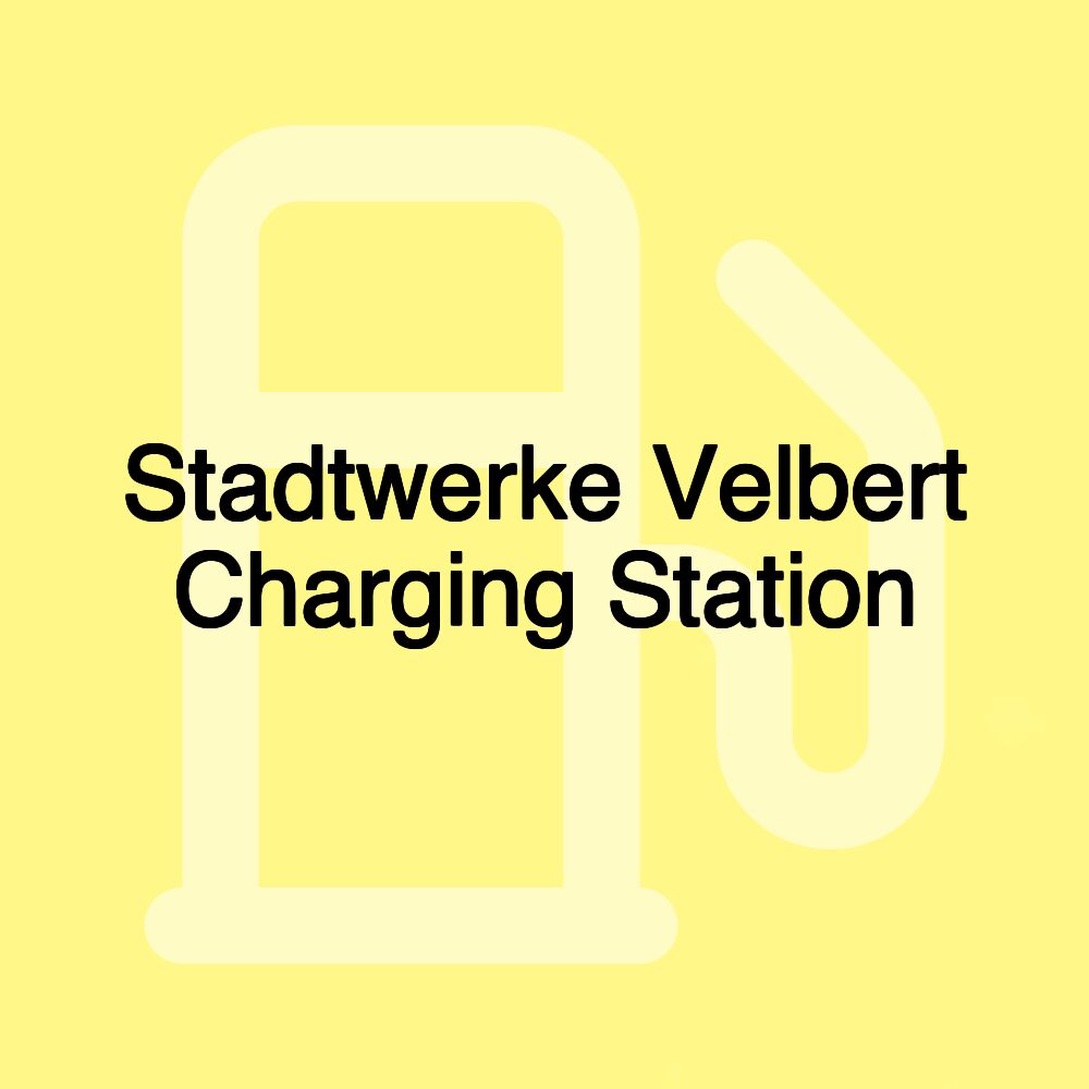 Stadtwerke Velbert Charging Station