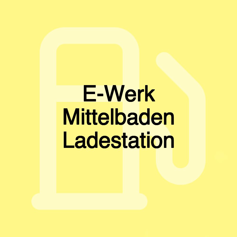 E-Werk Mittelbaden Ladestation