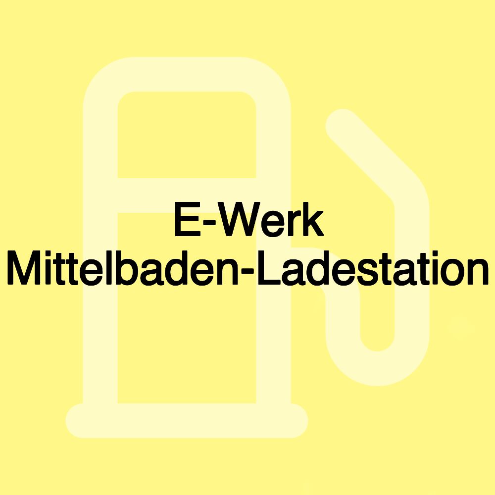 E-Werk Mittelbaden-Ladestation