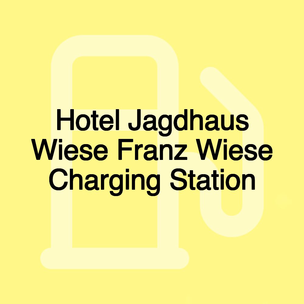 Hotel Jagdhaus Wiese Franz Wiese Charging Station