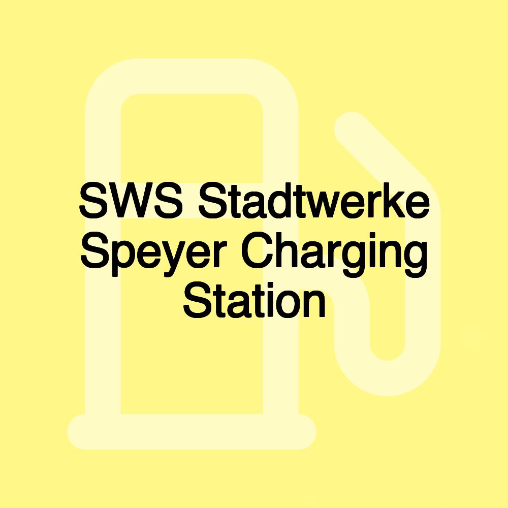 SWS Stadtwerke Speyer Charging Station