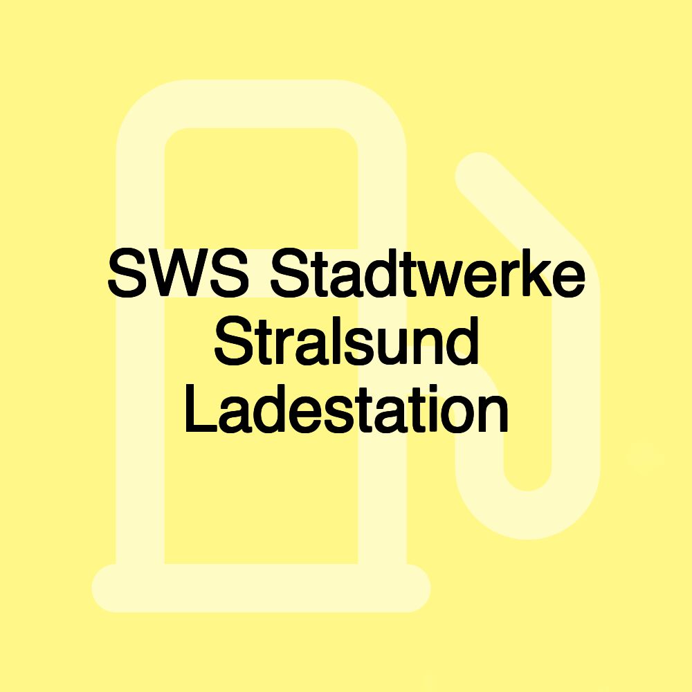 SWS Stadtwerke Stralsund Ladestation