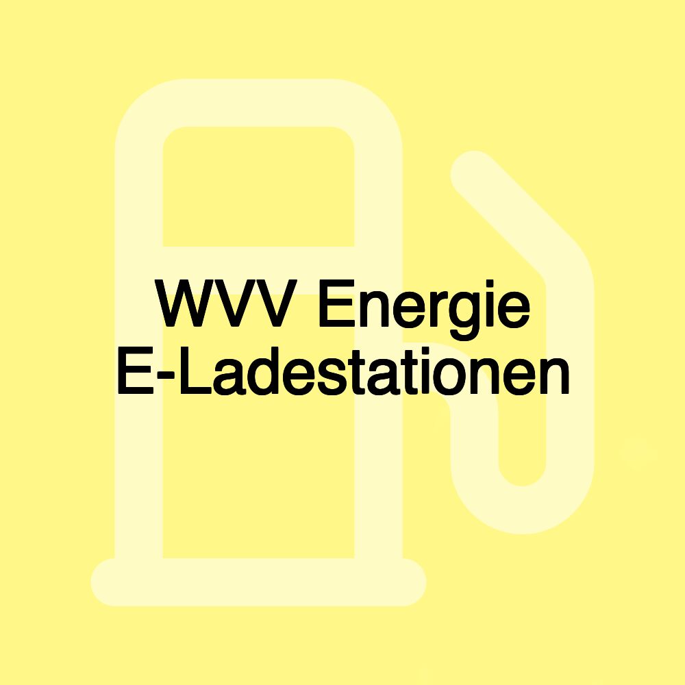 WVV Energie E-Ladestationen