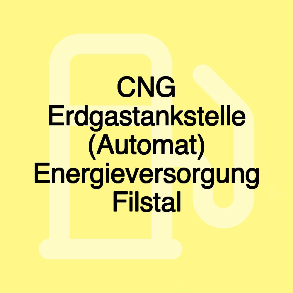 CNG Erdgastankstelle (Automat) Energieversorgung Filstal