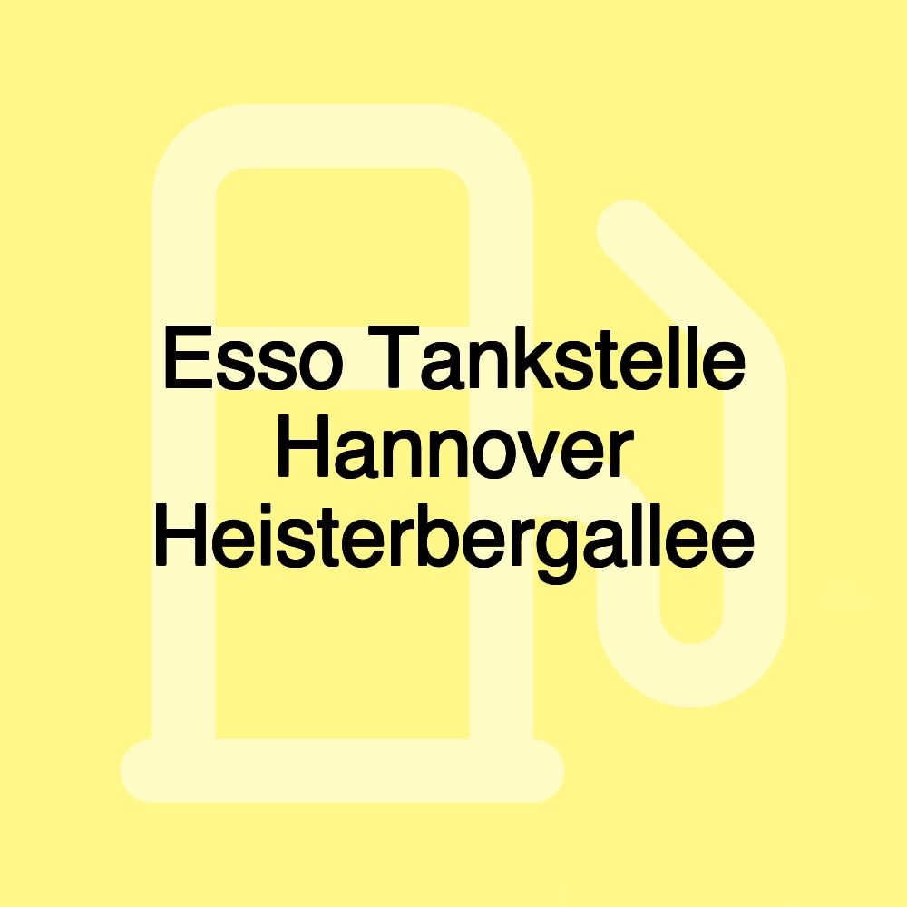 Esso Tankstelle Hannover Heisterbergallee