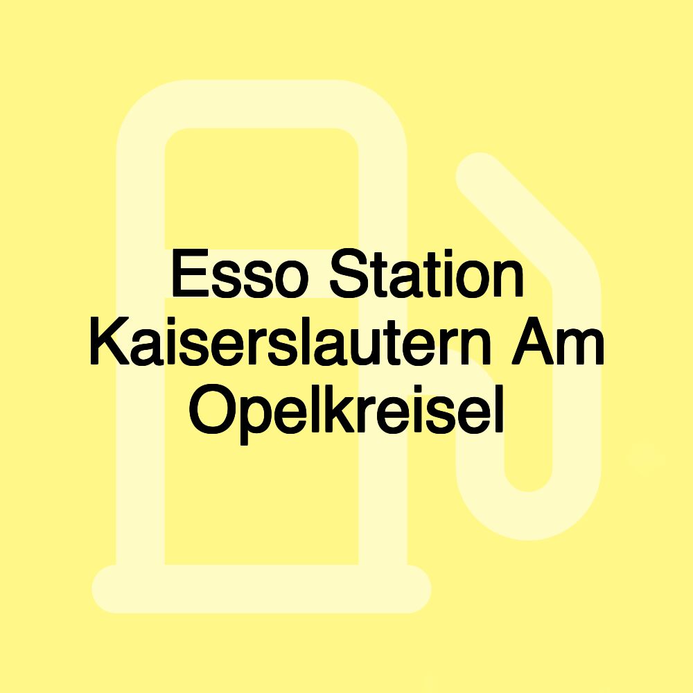 Esso Station Kaiserslautern Am Opelkreisel