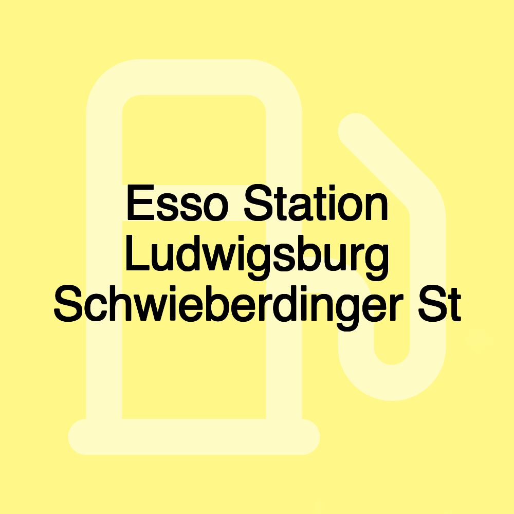 Esso Station Ludwigsburg Schwieberdinger St