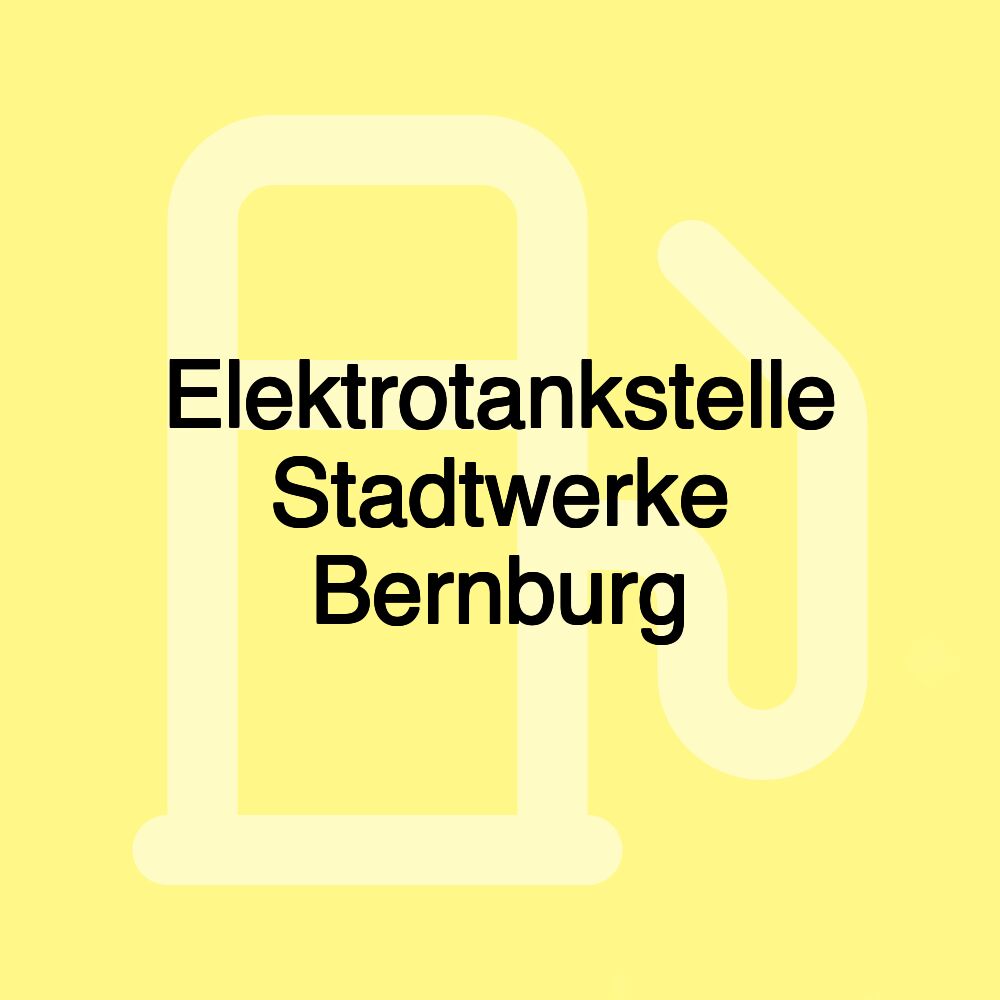 Elektrotankstelle Stadtwerke Bernburg