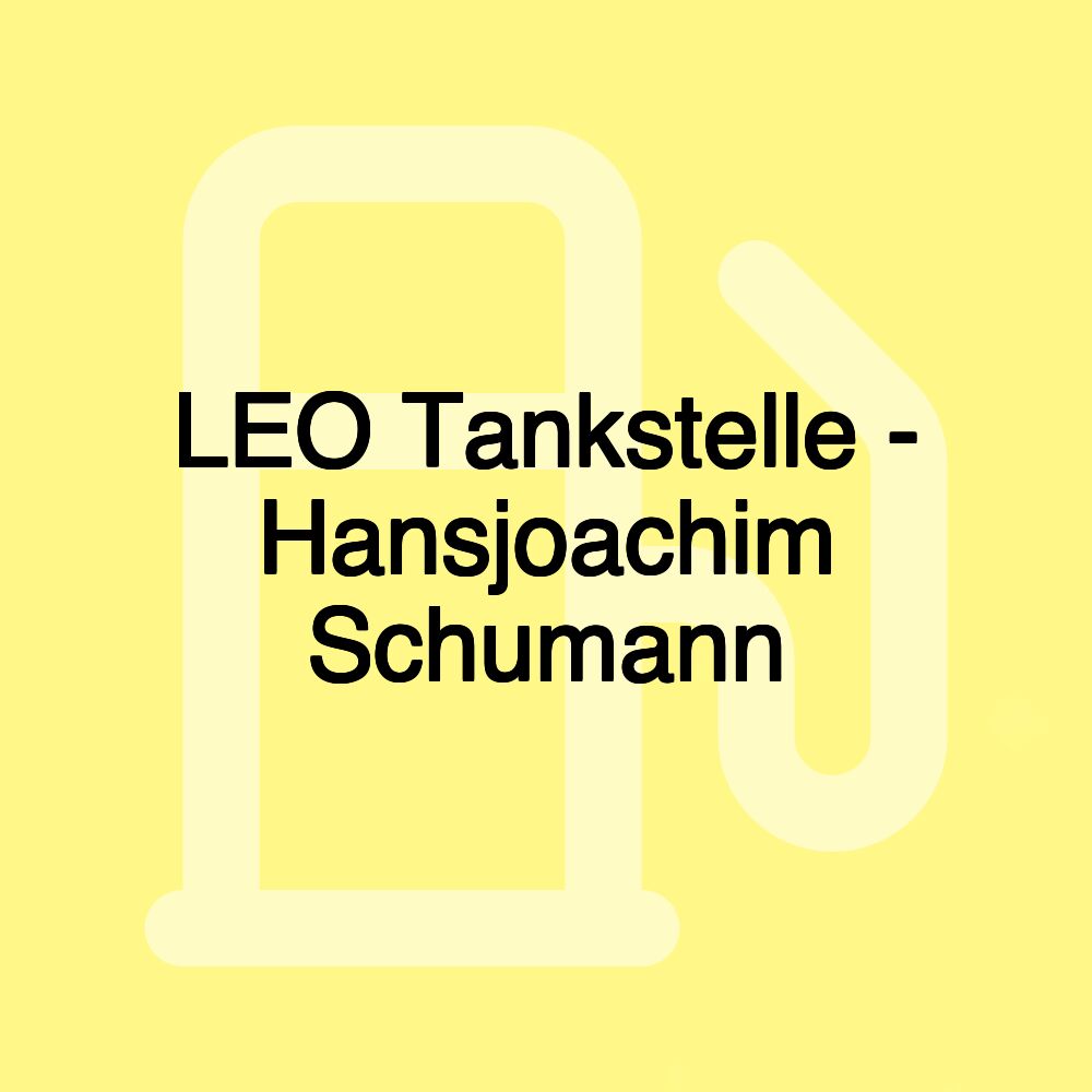 LEO Tankstelle - Hansjoachim Schumann