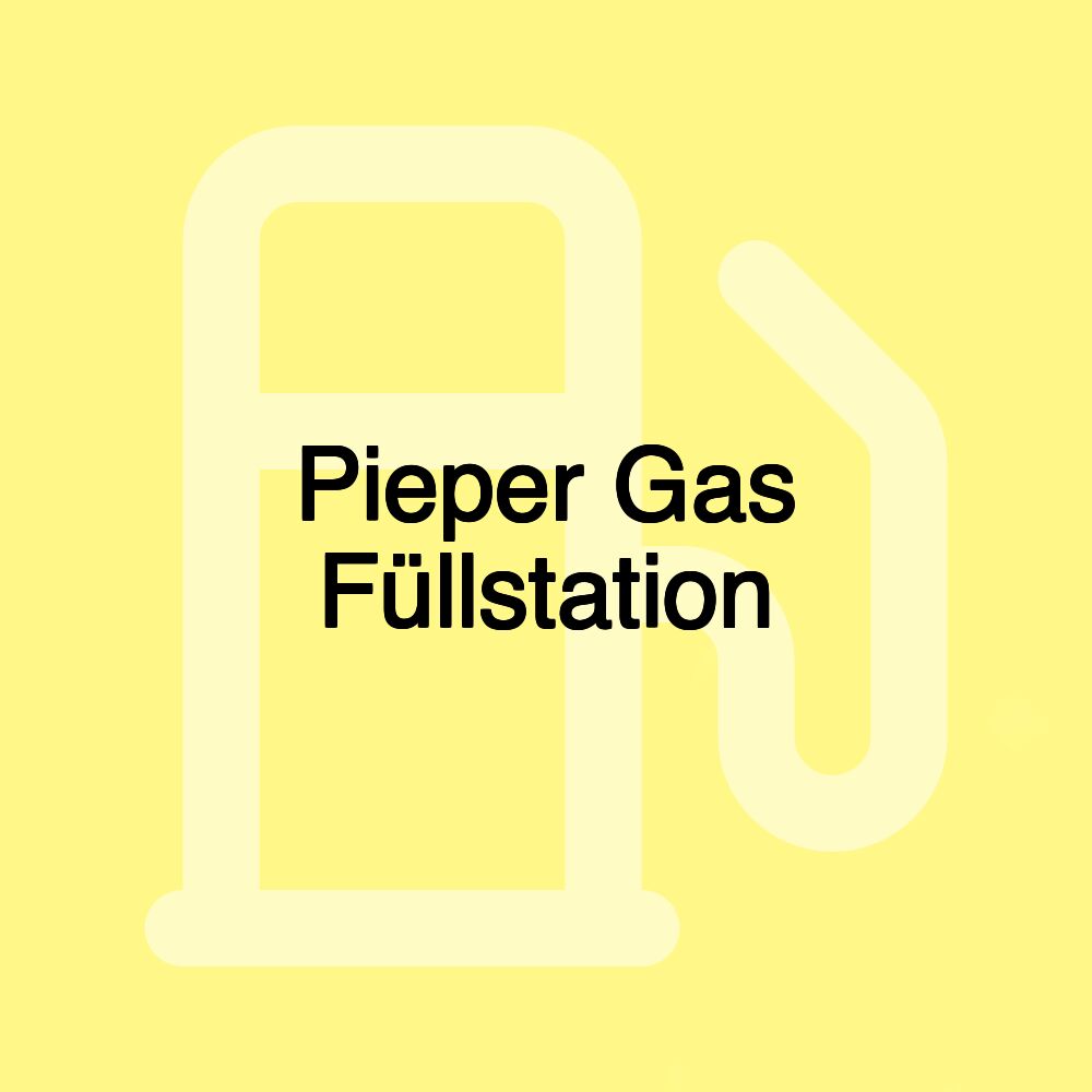 Pieper Gas Füllstation