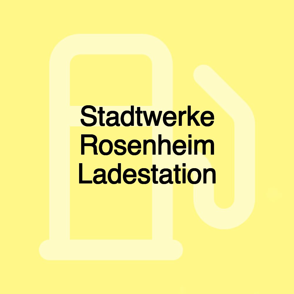Stadtwerke Rosenheim Ladestation