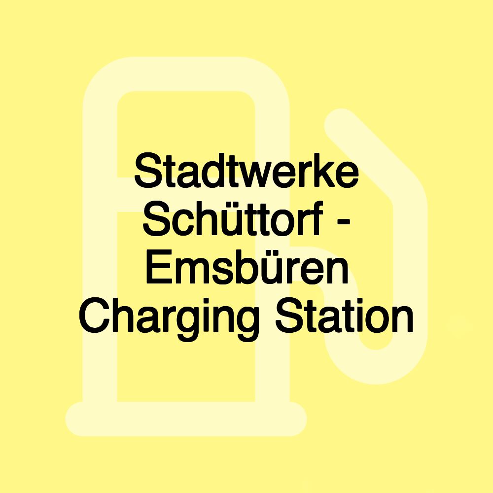 Stadtwerke Schüttorf - Emsbüren Charging Station