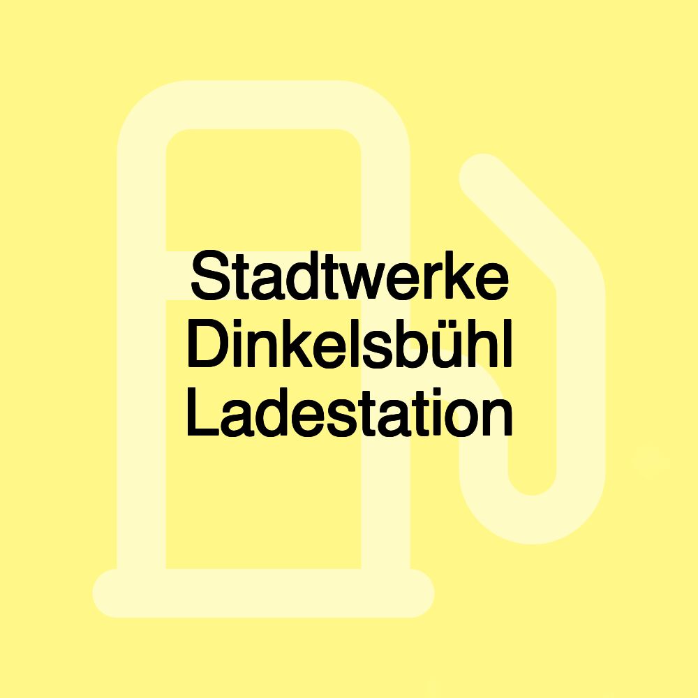 Stadtwerke Dinkelsbühl Ladestation
