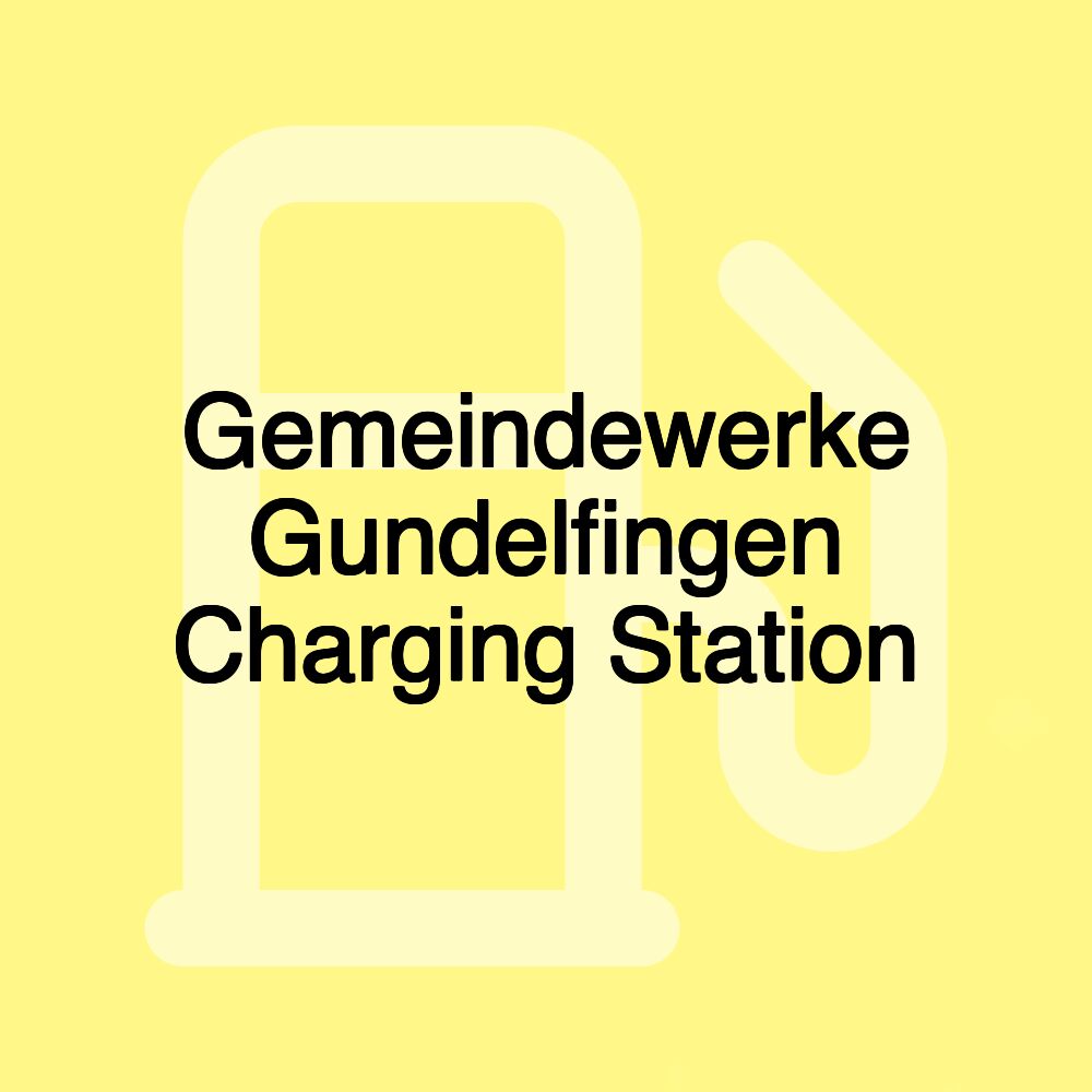Gemeindewerke Gundelfingen Charging Station