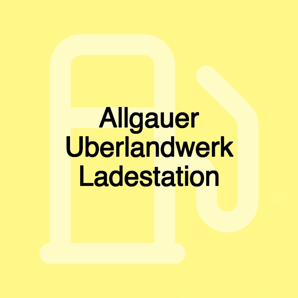 Allgauer Uberlandwerk Ladestation