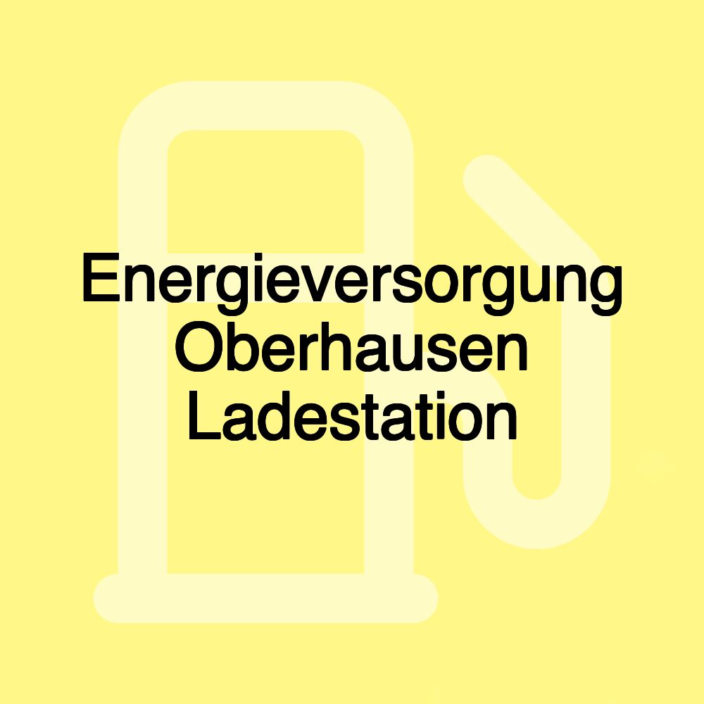 Energieversorgung Oberhausen Ladestation