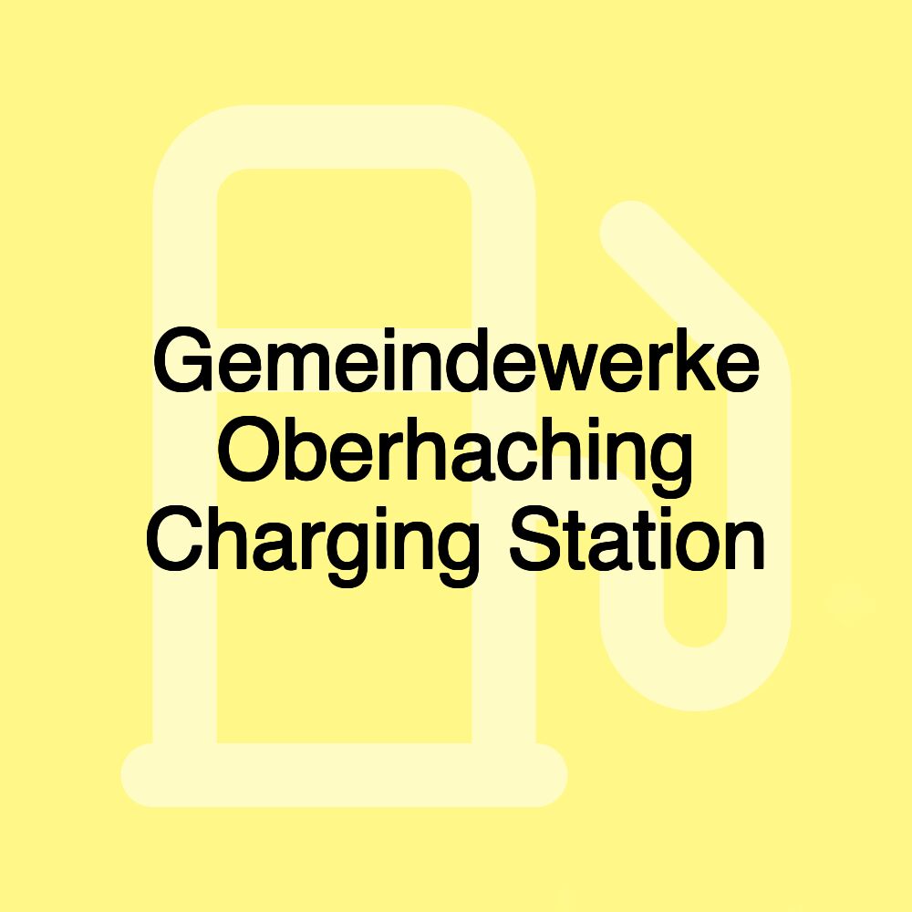 Gemeindewerke Oberhaching Charging Station