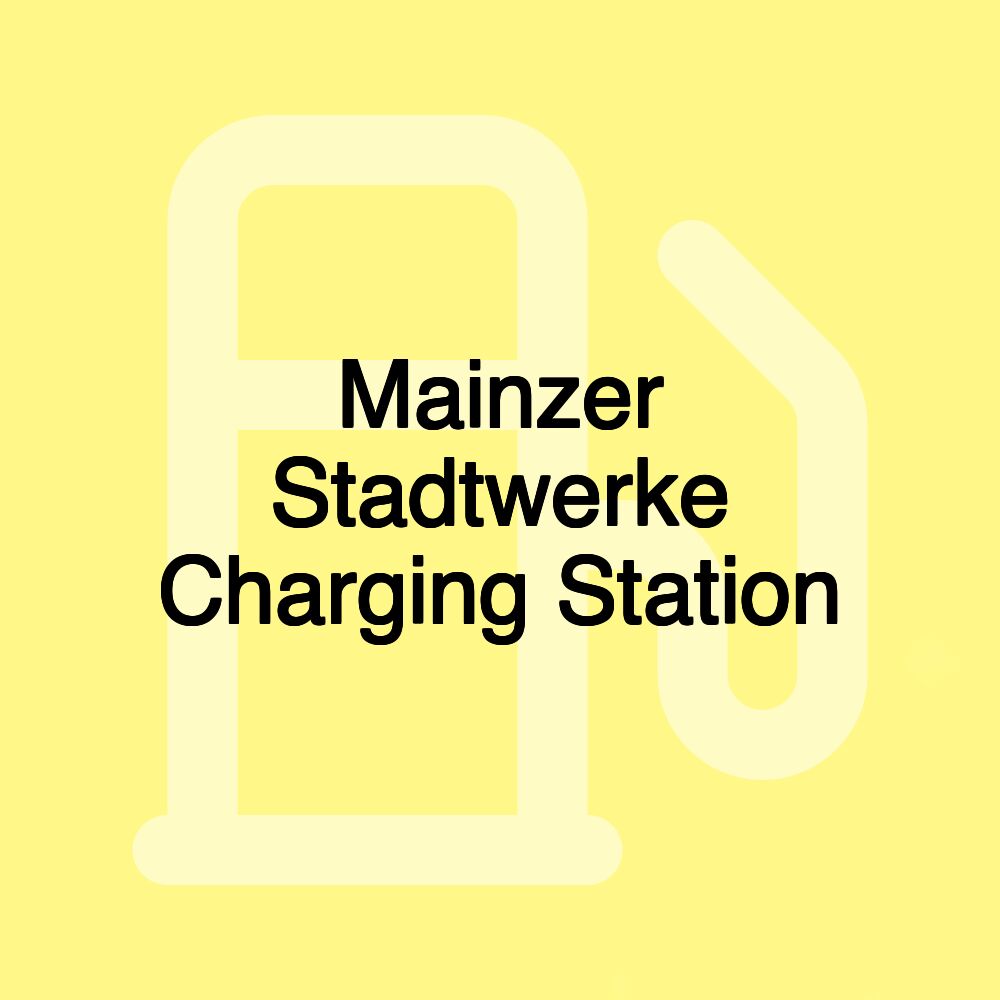 Mainzer Stadtwerke Charging Station