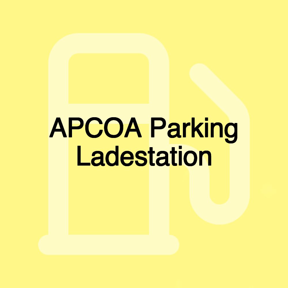 APCOA Parking Ladestation