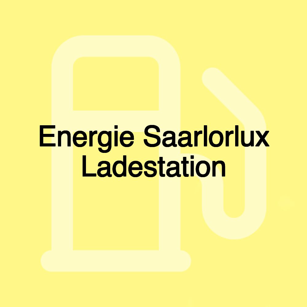 Energie Saarlorlux Ladestation