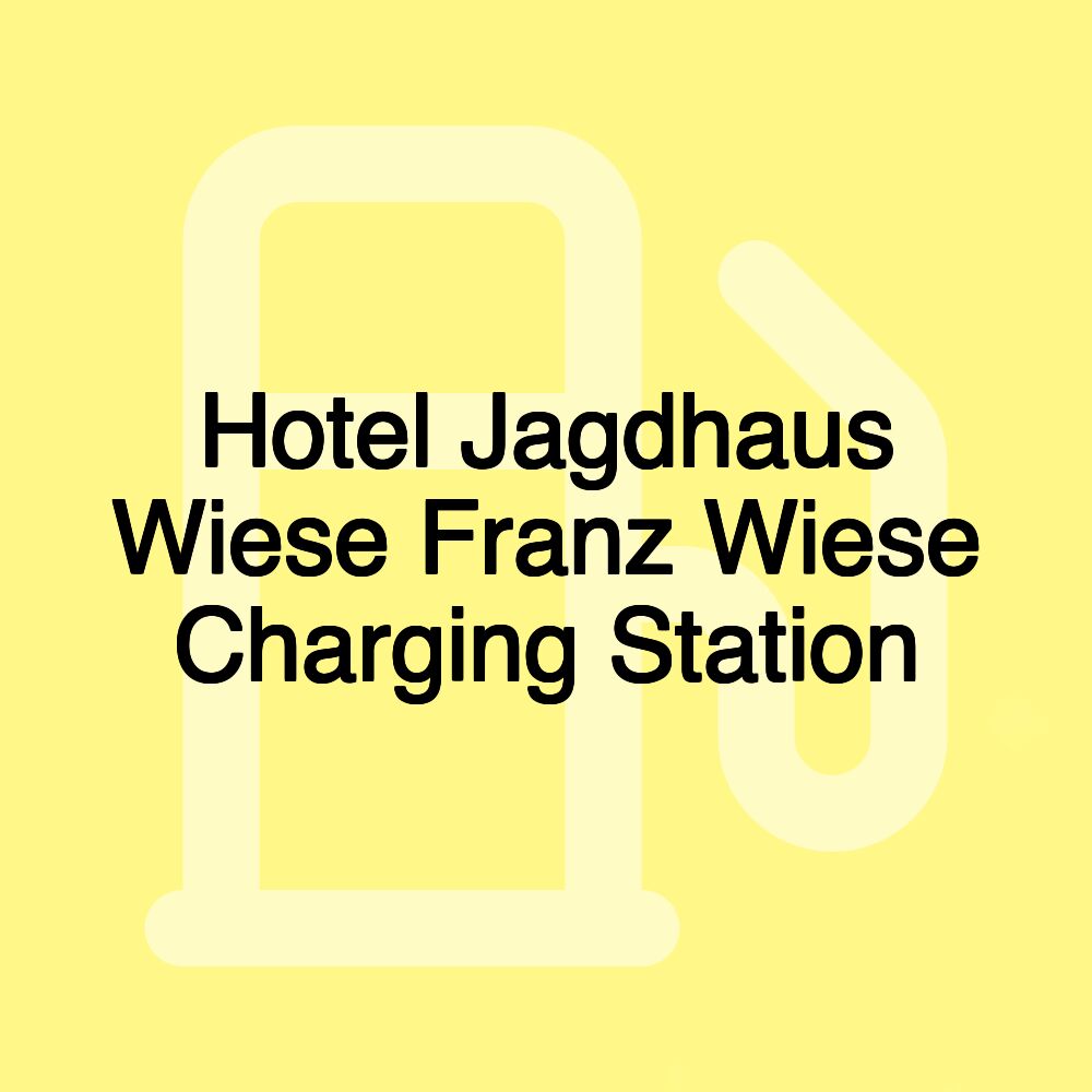 Hotel Jagdhaus Wiese Franz Wiese Charging Station